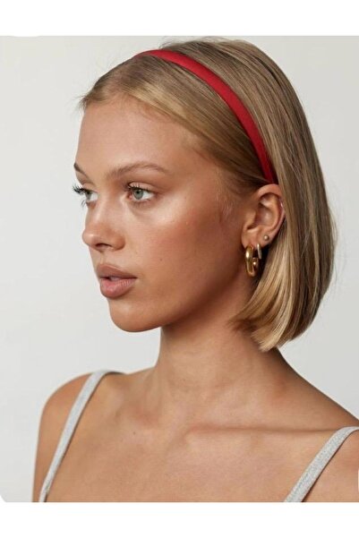 Be Best تاج نسائي من الساتان الأحمر الرقيق BE296