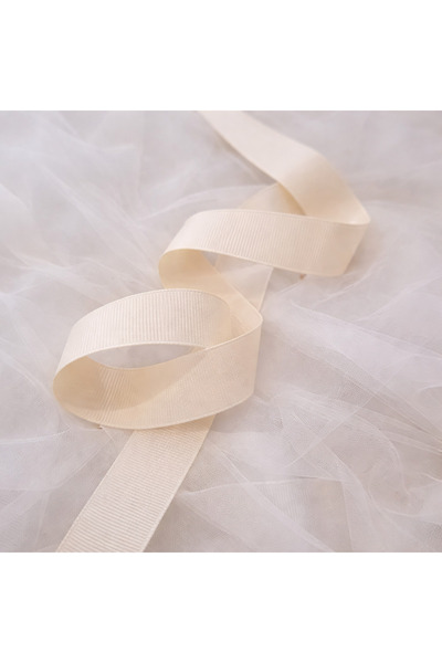 ÇINARASYADAHOME Light Yellow-Cream Grosgrain Ribbon 25 mm (2.5 cm) Width – 10...