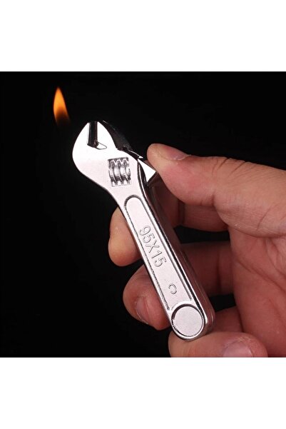 HEPBİMODA Ingiliz Anahtarı Şeklinde Bütan Gazlı Hediyelik Çakmak Erkek Sevgil...