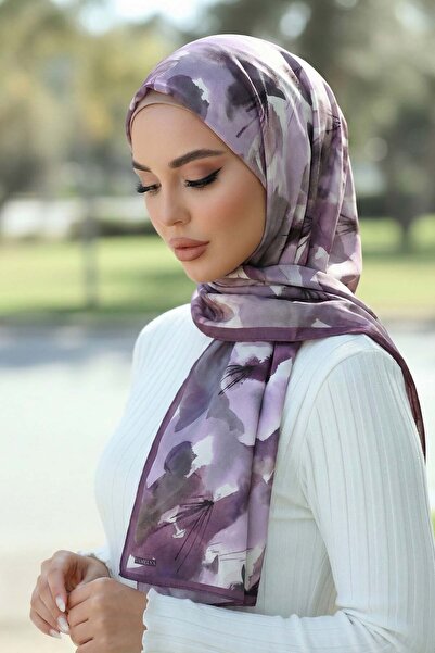 Vamelya سلسلة فلورا ساتان شال الإيطالية المميزة