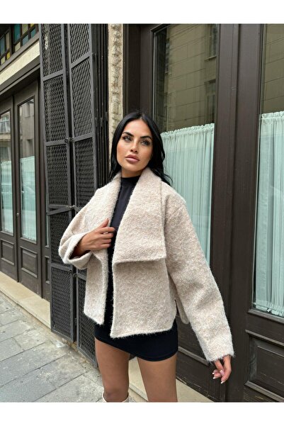 GELLİ FASİHON Tüylü KAŞE CEKET