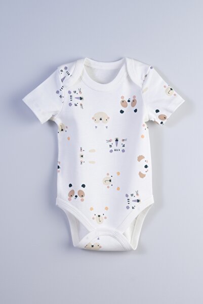 Bondberro بدلة بياقة مغلفة للأطفال حديثي الولادة والرضع مصنوعة من القطن بنسبة 100%