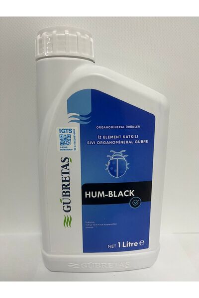 GÜBRETAŞ Hum-Black 1lt Humik Fulvik Asit içeren iz elementli Organomineral Gübre