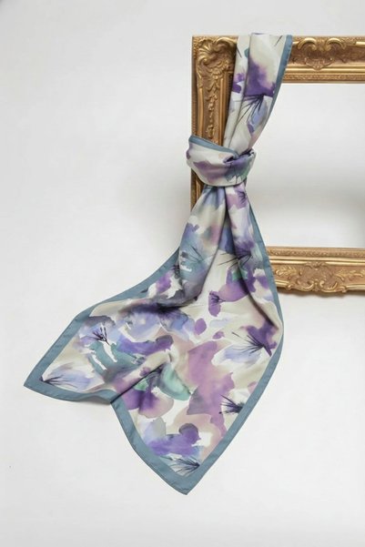 Vamelya Flora Satin Shawl Italian Signature Series