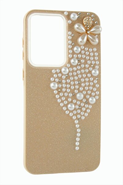 Bijuteri Net حافظة سامسونج A36 بتصميم الفراشة واللؤلؤ