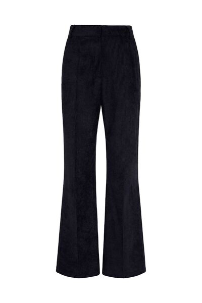 LACENOA Fitilli Kadife Pantolon Siyah