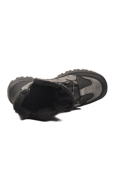 WALKWAY 710 Cizme unisex cu blană, anti-alunecare, rezistente la frig, afumate