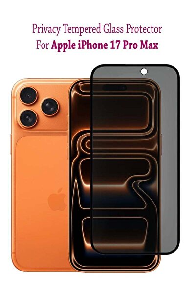 Generic Apple iPhone 17 Pro Max Privacy Invisible Shield Tempered Glass Full Glue Screen Protector