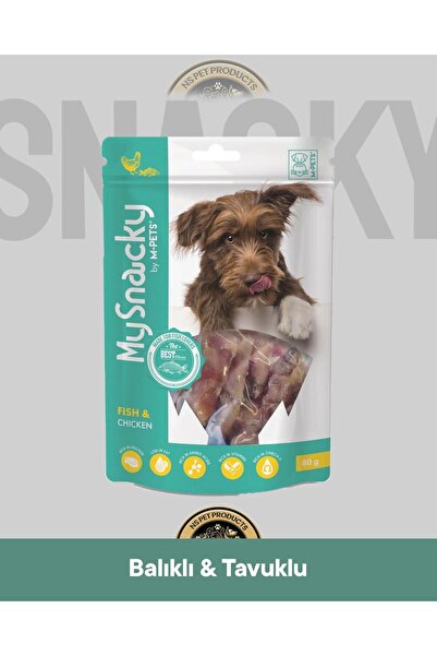 M-PETS My Snacky Fish & Chicken - Balıklı & Tavuklu Köpek Ödül Maması 80 gr