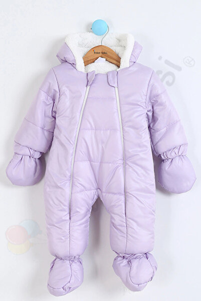 Bebek Vadisi YENİ Eldivenli Kapüşonlu Patikli İçi Peluş Çocuk Kar Kışlık Kız ...