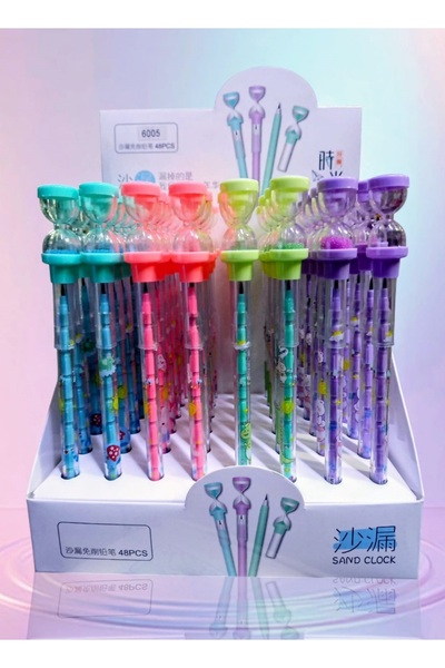 izmir yazici servis Kum Saati Şekilli Yumurtlayan Kurşun Kalem Seti 24 Lü Set...