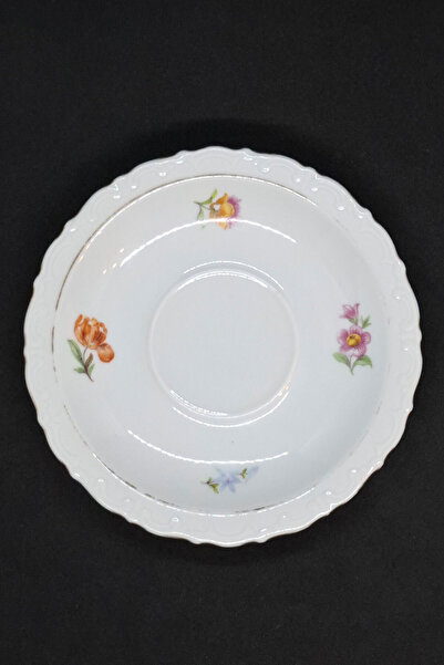 KAHLA Four Flower Antique Porcelain Cake Plate 19 cm