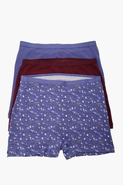 CARINA عبوة من ٣ سراويل داخلية شورت ملونة