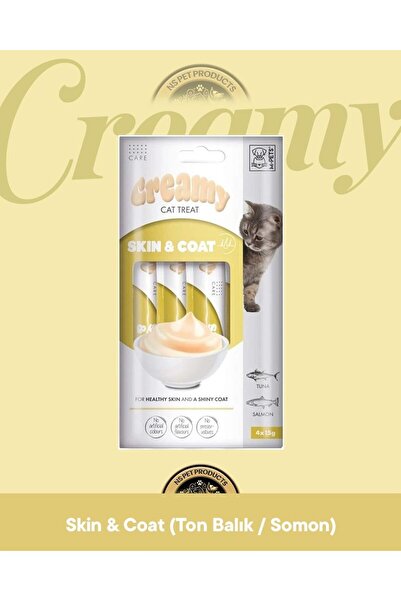 M-PETS Creamy Skin Coat Fonksiyonel - Deri ve Tüy Sağlığı Kedi Krema Ödül Mam...