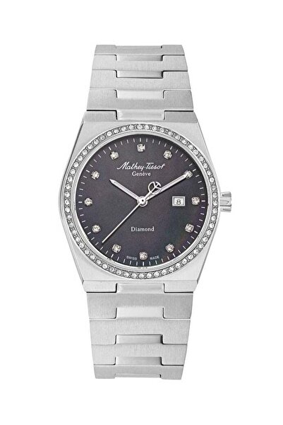 Mathey-Tissot Zeus Lady Diamond Quartz Black Dial Watch