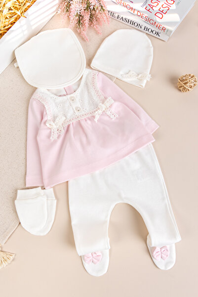 Babymod Fistolu 100% Cotton Baby Girl Set 5 Piece Set