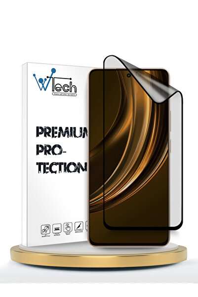 Wtech Realme 15 Lite 5G 2025 Premium Nano Ceramic Full Glue Full Cover Matte Flexible Clear/Black