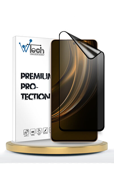 Wtech Realme 15 Lite 5G 2025 Premium Nano Ceramic Privacy Full Cover Matte Flexible Clear/Black