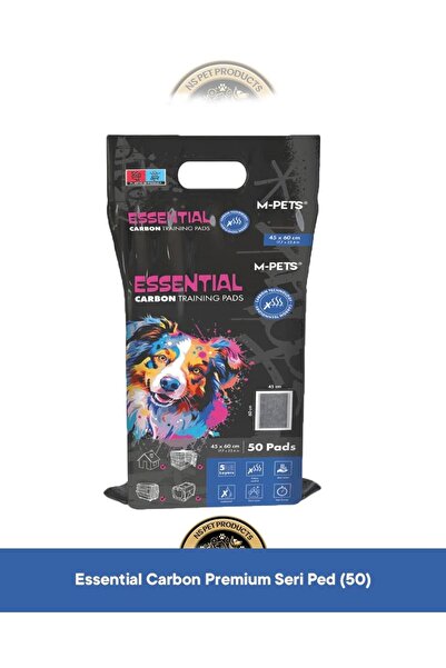 M-PETS Essential Carbonlu Yapışkanlı Çiş Pedi 45x60 cm 50'li – Köpek Pedi