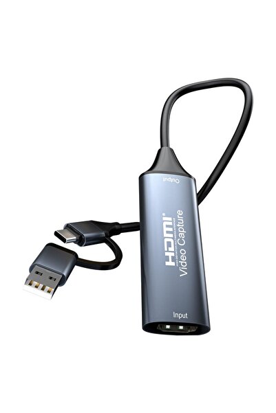 ALFATEC HDMI Video Capture Kartı – USB / Type-C Girişli, HDMI → USB Canlı Yay...