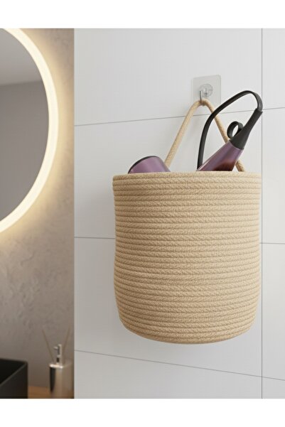 ÖRGÜM Basket Decorative Multi-Purpose Organizer 23X20 cm