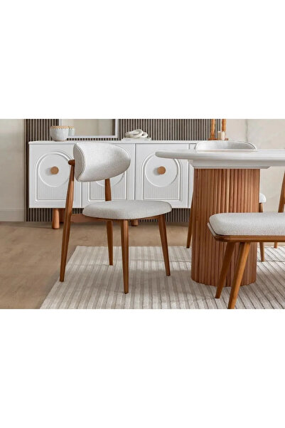 vernoma Pera Bohem Ahşap Sandalye – 4’lü Set, Polo Model