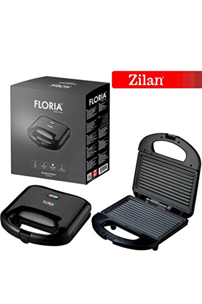 Floria Sandwich Maker ZLN-0829N, 750W, Grill plate, Non-stick, indicator light, Black