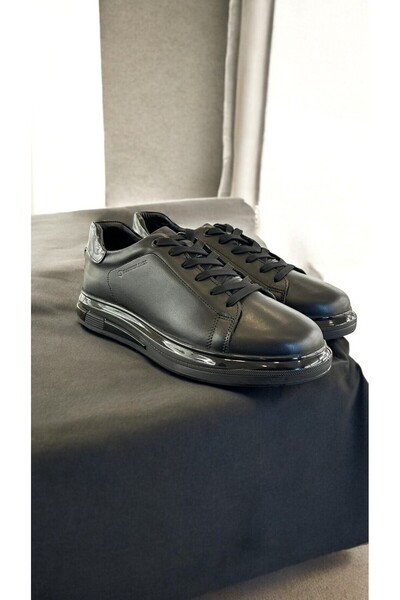 Hammer Jack Pomon Genuine Leather Full Orthopedic Casual Black Daily Men's Shoes