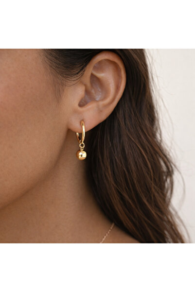 Heppii أقراط دائرية ذهبية صغيرة متدلية – تصميم أنيق يومي بسيط