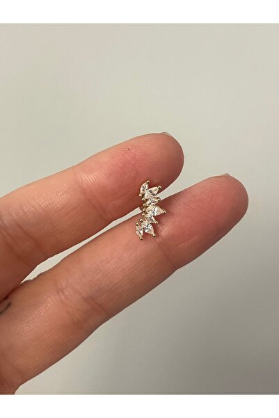 denizden silver Gümüş yay piercing