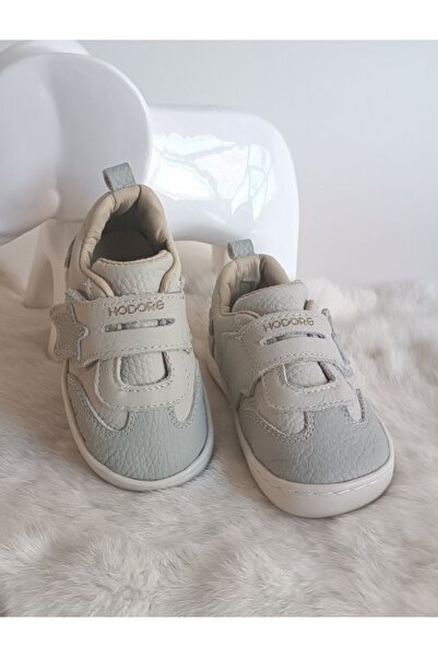 Hodore حذاء رياضي للأطفال من الجلد الطبيعي باللون الرمادي من Starex، نعل طبي