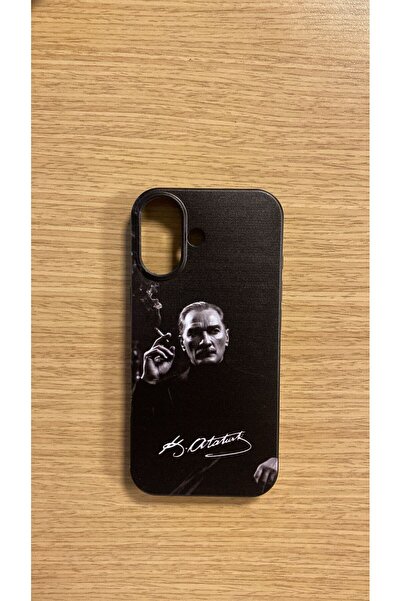 Bektas HomeOffice جراب هاتف فاخر بنمط أتاتورك مخملي من الداخل متوافق مع آيفون 16