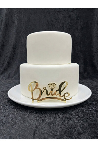 Leyli Kına Bride' Yazılı Gold Pasta Önü Süsü Bride To Be Parti Malzemesi Beka...