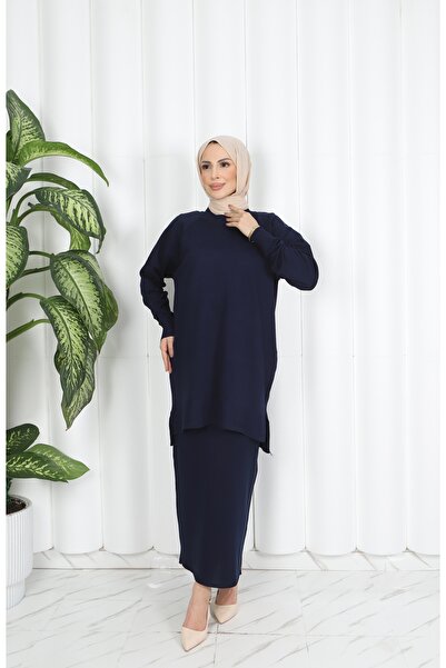 NİSUM MODA Mercerized Suit with Skirt