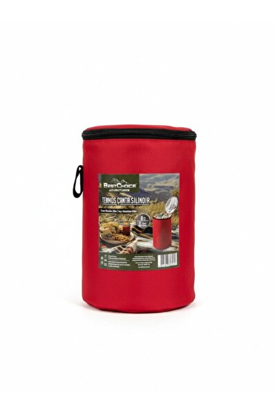 Bestchoice Termos Çanta Silindir 8 Litre Kırmızı Isı Yalıtımlı Metalize İç Ka...