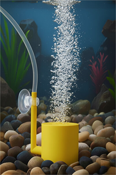 MD×JOA Hava Taşı ✱ Sarı ✱ Silindirik Akvaryum Hava Taşı ✱ Lüks Tasarım