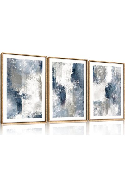 ALAYRA International لوحة فنية جدارية أنيقة تجريدية مؤطرة، مقاس 40 × 60 سم