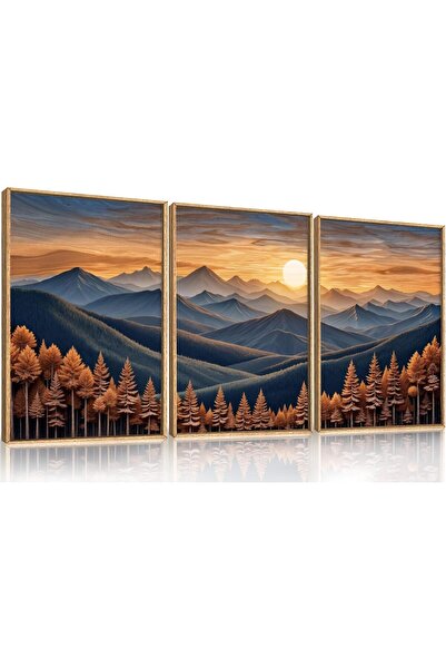 ALAYRA International لوحة فنية جدارية أنيقة تجريدية مؤطرة من القماش، مقاس 60 × 80 سم