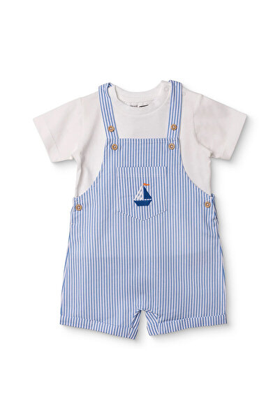 ebebek Hello Baby HelloBaby HelloBaby, Erkek, Salopet-Tshirt, Marin Baskılı, ...