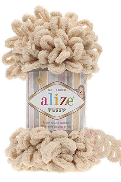 Alize Puffy hand knitting yarn, 5-pack, 310 honeycomb sponge