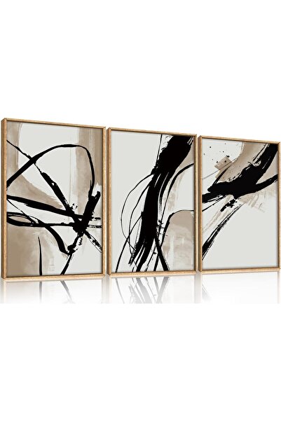 ALAYRA International لوحة فنية جدارية أنيقة تجريدية مؤطرة، مقاس 30 × 40 سم