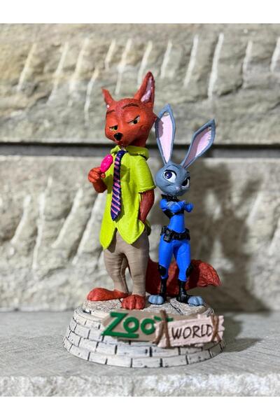 shop Zootopia World Judy Hopps Nick Wilde Çizgi Film Figür 17 Cm