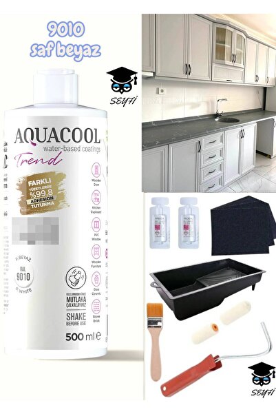 Aquacool Trend kendiliğinden vernikli çelik ahşap kapı beyaz eşya mutfak dola...