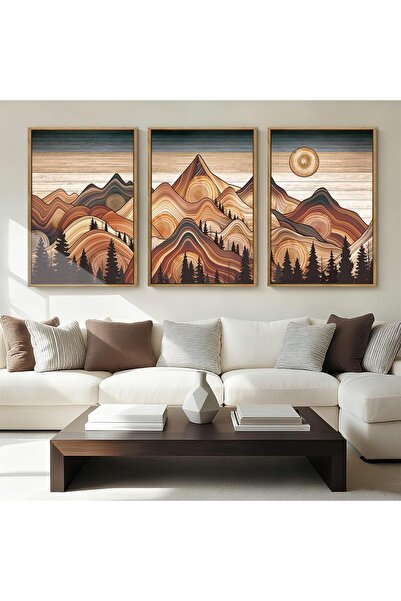 ALAYRA International لوحة فنية جدارية أنيقة تجريدية مؤطرة، مقاس 40 × 60 سم