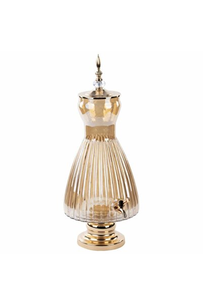 Lavin Dekoratif Lüks Musluklu Cam Sebil Şerbetlik 6 Litre