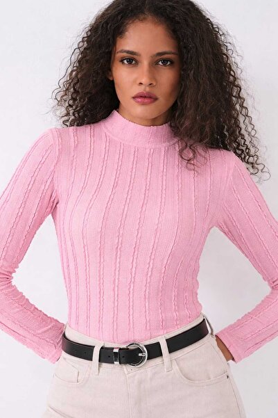 alita butik Women's Stretchy Textured Blouse