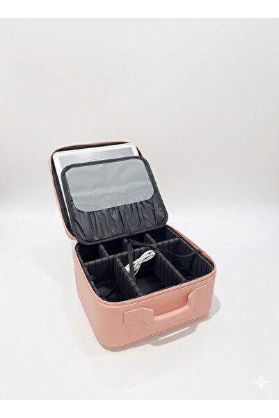 İ&K IŞIKLI AYNALI BÖLMELİ MAKYAJ ÇANTASI