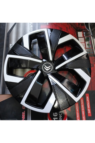 Universal Citroen C-Elysee Uyumlu 15 inç Beyaz Çıtalı Jant Kapağı 4'lü Takım ...