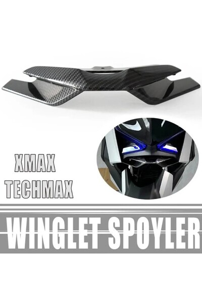 YSGMOTOPARTS Xmax Techmax 250/300 2023-2024 Far Altı Winglet Spoyler Aksesuar Karbon