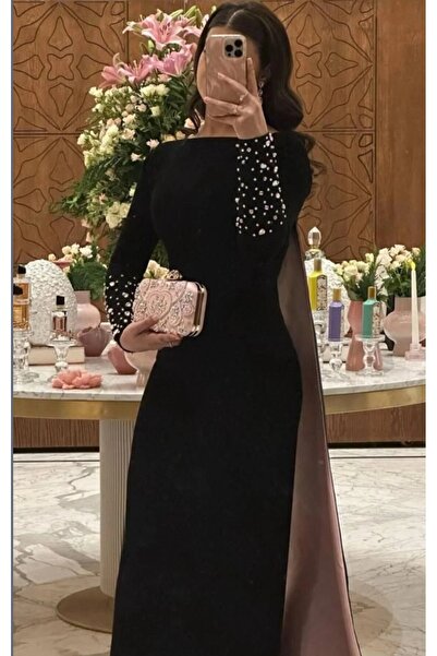 Masha ~ فستان سهره الخامه باربي ناعم مع مع ذيل مطرز بفصوص كرستال راقي واكمام ...